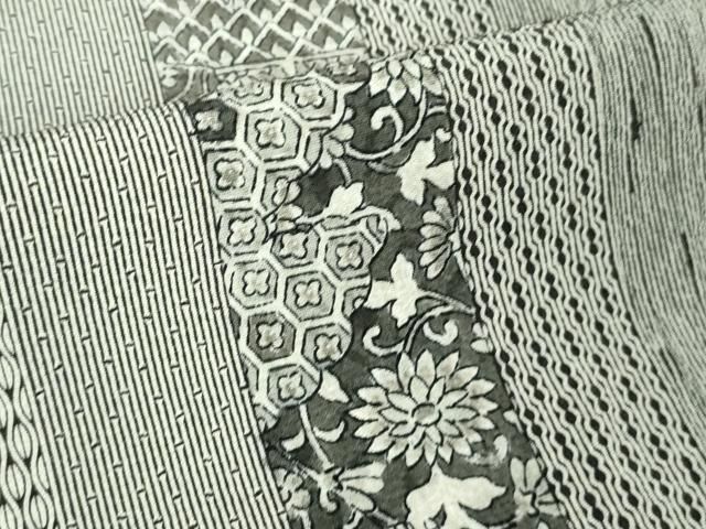 平和屋本店□極上 二代目更甚 江戸更紗 小紋 草木染 まるやま扱い 反端