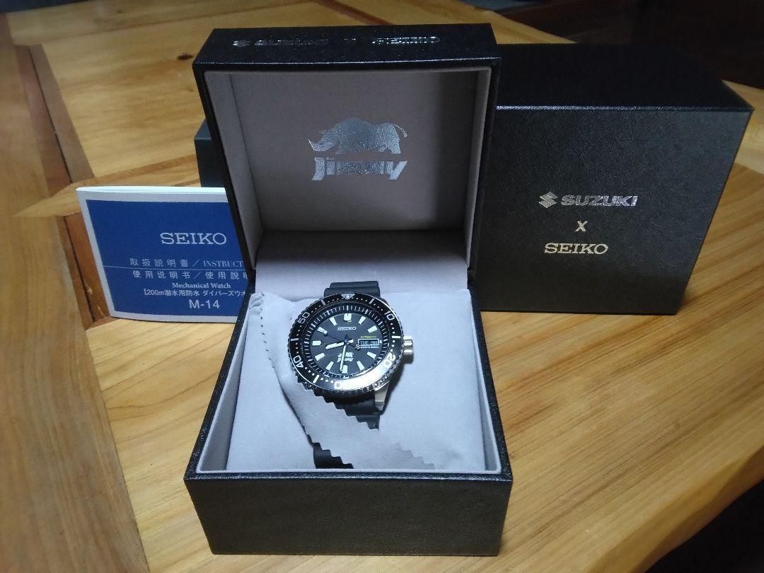 SEIKO 自動巻きダイバーズウォッチ ブラック　ジムニーセイコーコラボ SEIKO 自動巻きダイバーズウォッチ ブラック ジムニーセイコーコラボ