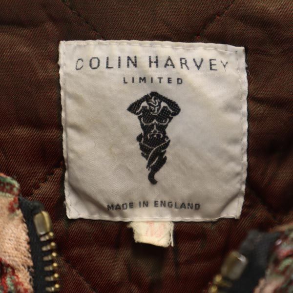 コリンハーヴェイ 80s ヴィンテージ アート 英国製 総柄 ジャケット M