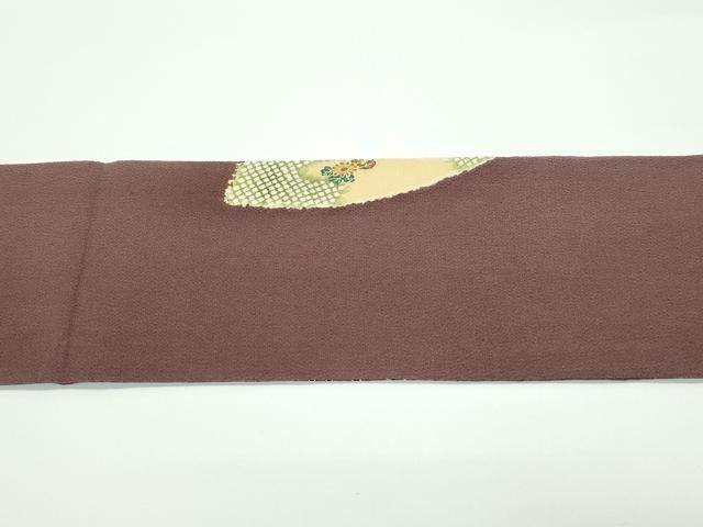 平和屋着物□極上 創業130年 江戸染繍友禅 大彦 九寸名古屋帯 刺繍