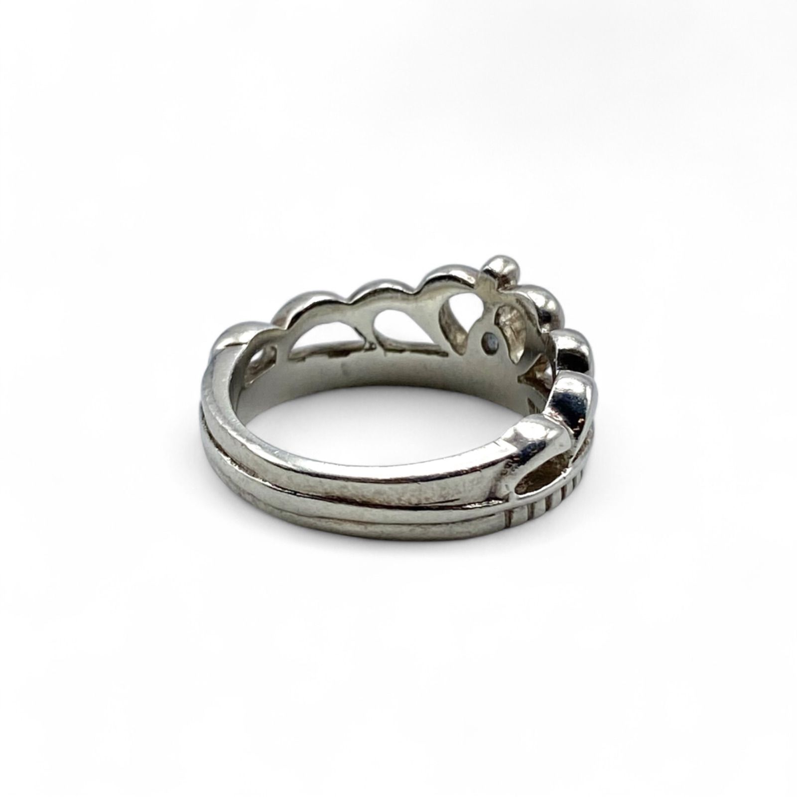 高貴な意匠】クラウン 王冠 Silver 925 刻印 00s Vintage Design Ring 
