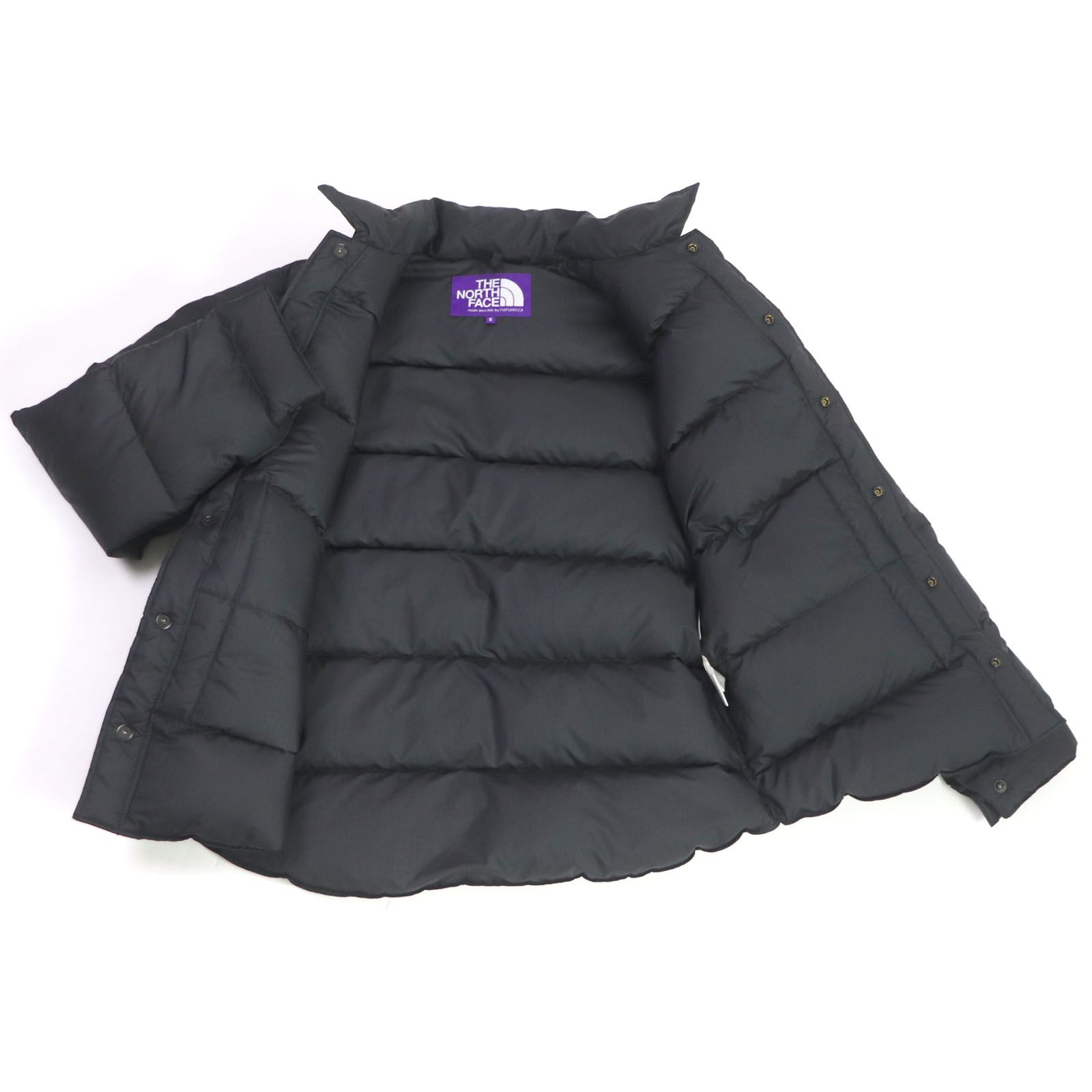 未使用品 THE NORTH FACE ザ・ノースフェイス パープルレーベル ロンハーマン別注 ND2971N Polyester Ripstop  Stuffed Shirt パープルレーベル ロンハーマン別注 ダウンジャケット ブラック S 正規品 メンズ - メルカリ