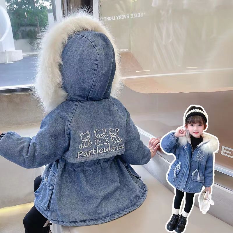 クーポンで10%OFF☆ 裏起毛コート キッズ デニムコート 裏起毛