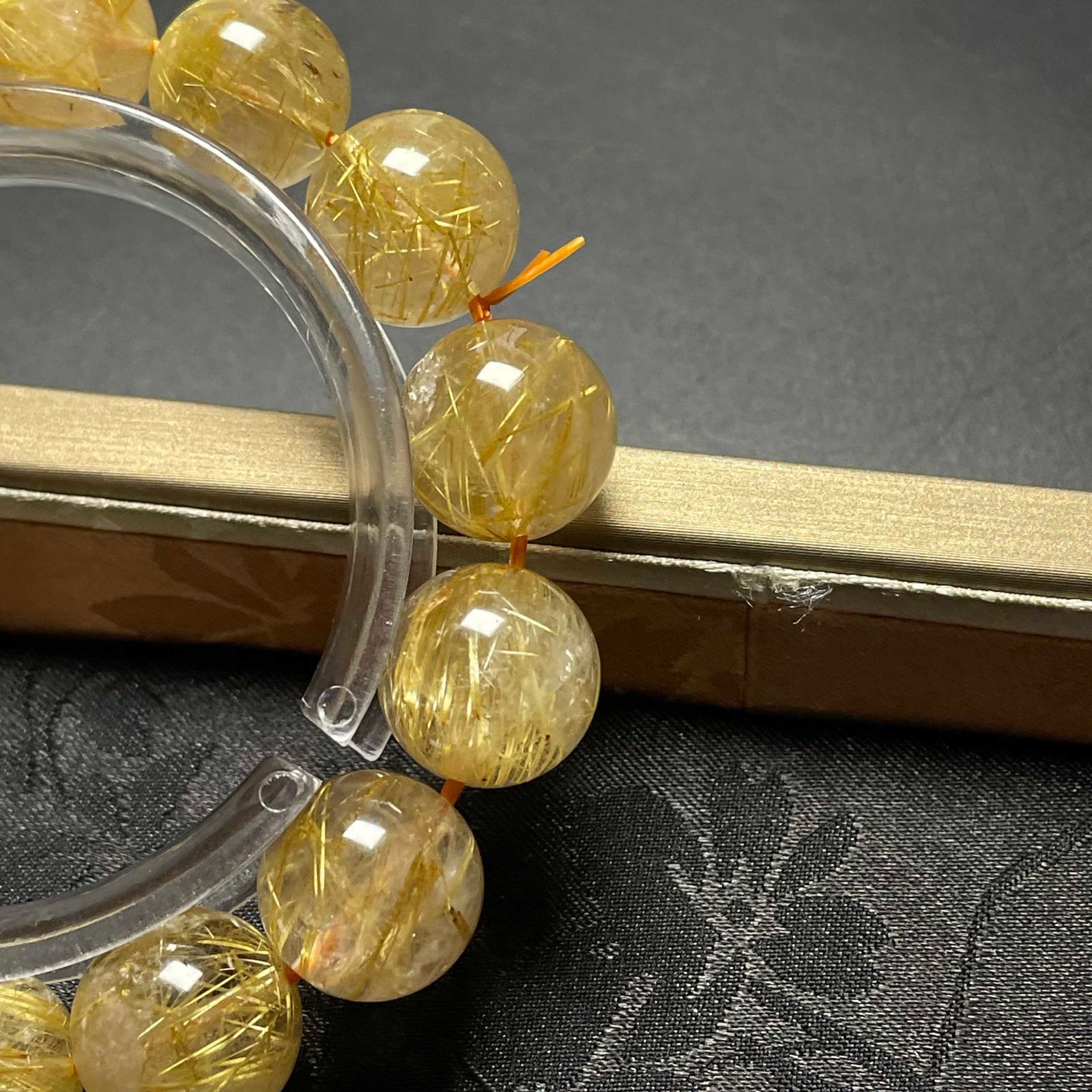 10%OFF 逸品 EU製 ☆極!極満針ルチルクォーツ☆ブレスレット