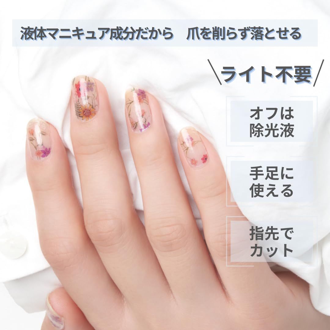 新品・未開封 INCoco 貼るだけマニキュア 8サイズ もどっ x 2シート