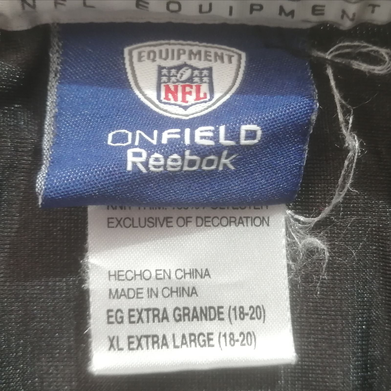 Reebok リーボック　NFL EQUIPMENT ONFIELD　「Steelers / POLAMALU #43」アメリカンフットボール　ゲームシャツ　キッズサイズXL