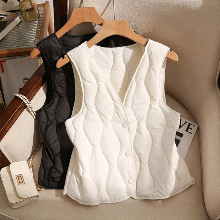 新品タグ付き✨マチャットmachatt キルティングベスト Vネック ジレ 中綿 新品タグ付き✨マチャットmachatt キルティングベスト Vネック ジレ