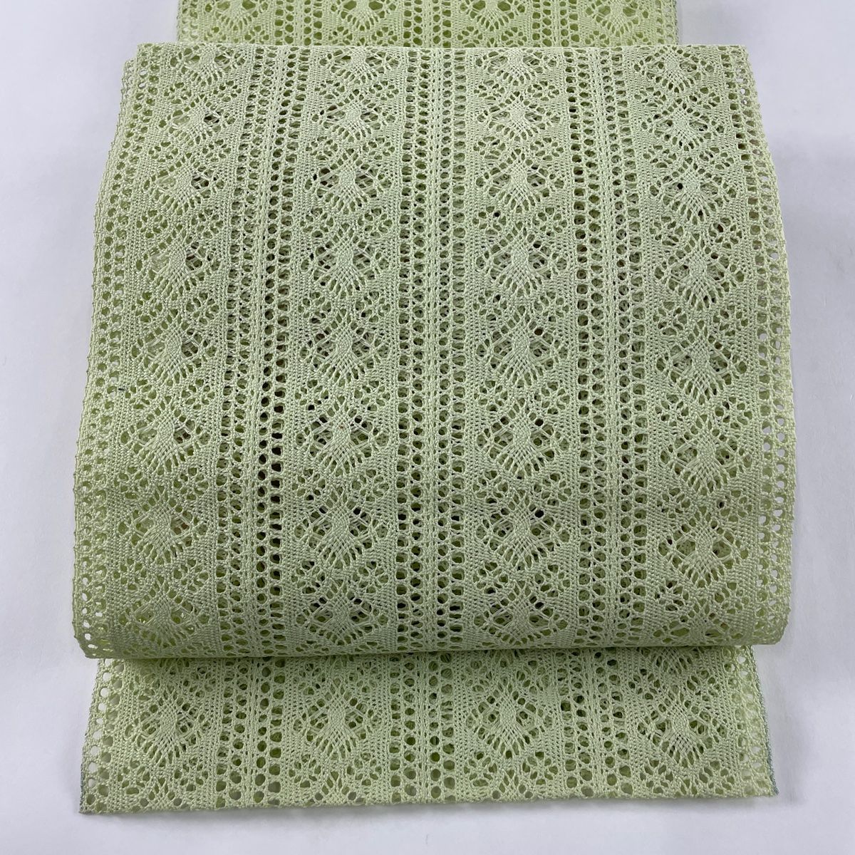 正規店仕入れの 名古屋帯 松葉 トンネル仕立て 八寸名古屋帯 夏帯 秀品 美品 着物・浴衣