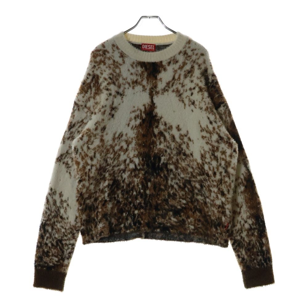 DIESEL (ディーゼル) K-ITELLO レオパード総柄 クルーネック DIESEL (ディーゼル) K-ITELLO レオパード総柄 クルーネック
