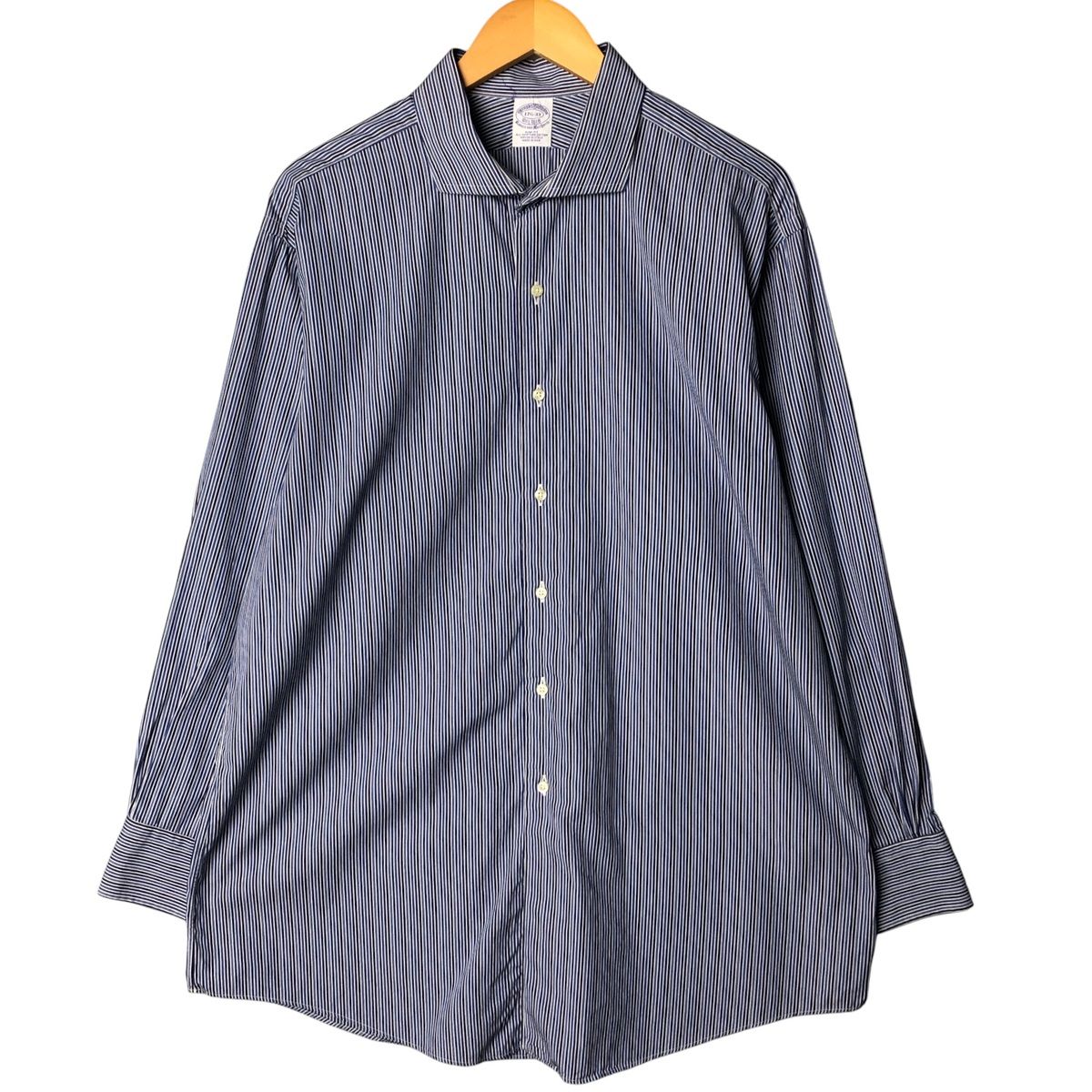 未使用級　ブルックスブラザーズ　1818　Brooks Brothers 1818シリーズ ミラクルクリンプウール ボタニーサージ 段返り3
