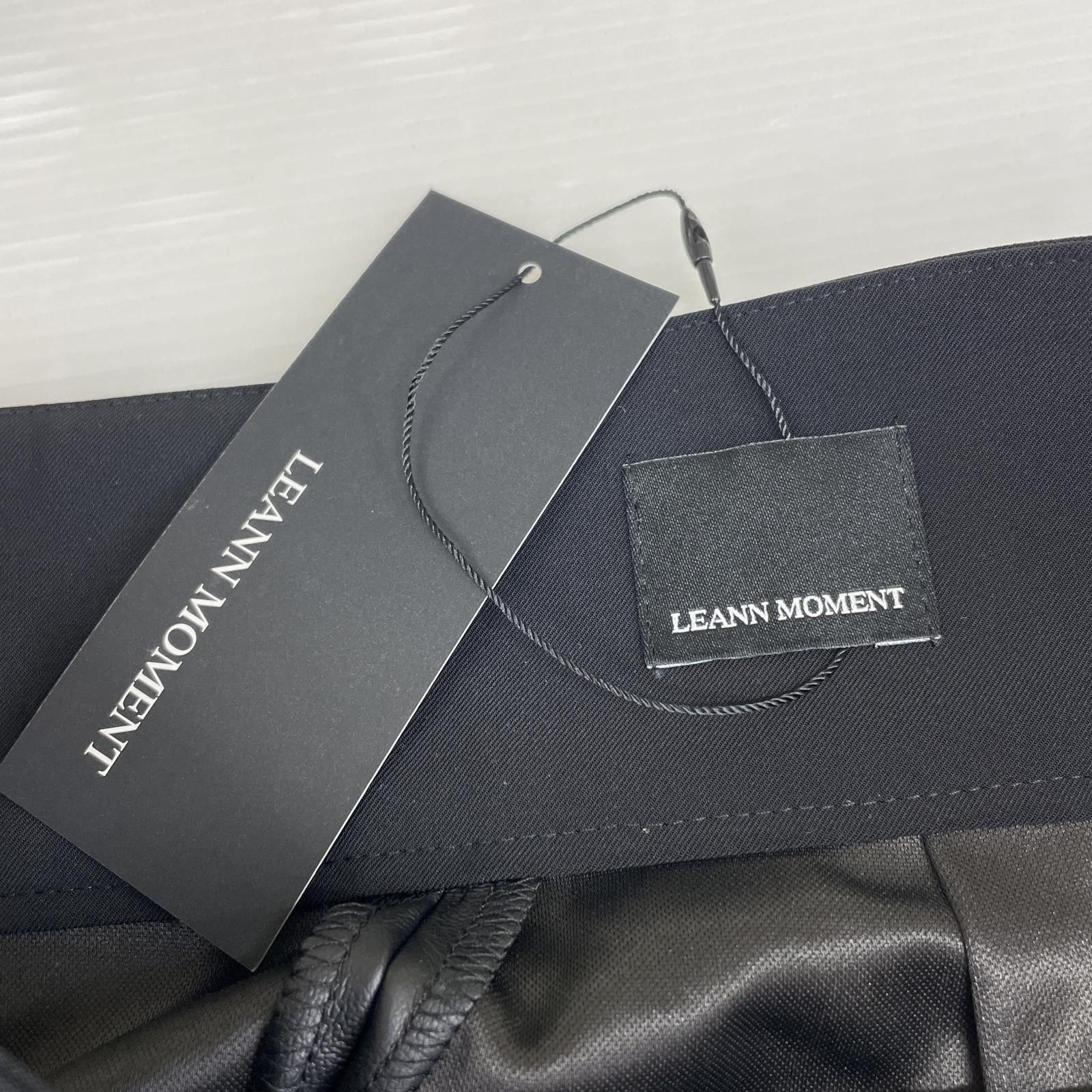 leann moment (リーンモーメント)ロングスカート黒 LEANN MOMENT リーンモーメント 切り替え スカート - メルカリ