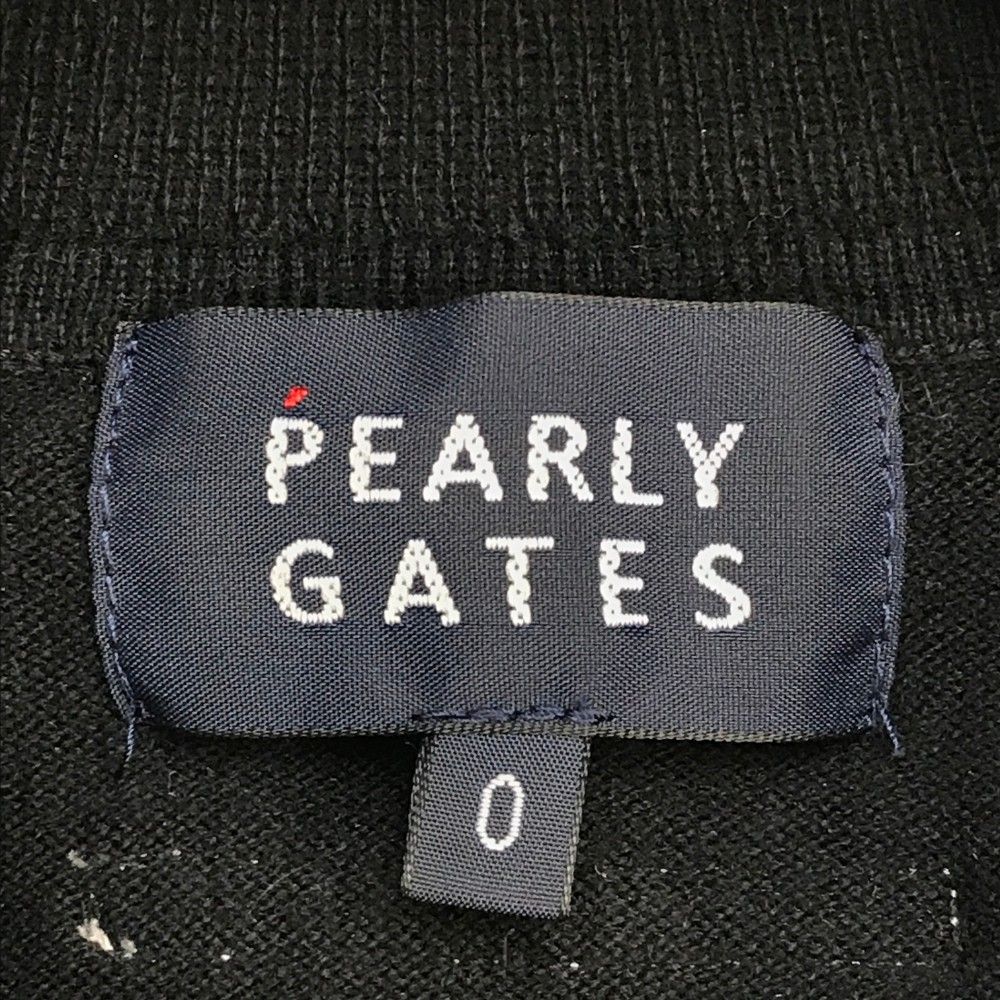 サイズ：0 PEARLY GATES パーリーゲイツ  コットン混 タートルネック ニットセーター  ブラック系 [240101224372] ゴルフウェア レディース ストスト