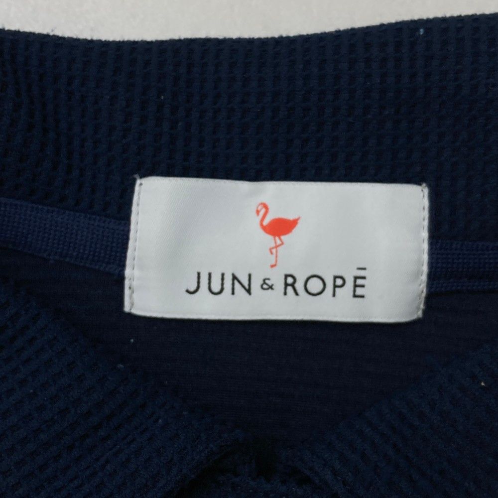 JUN&ROPE ジュン アンド ロペ 半袖ポロシャツ ネイビー系 サイズ