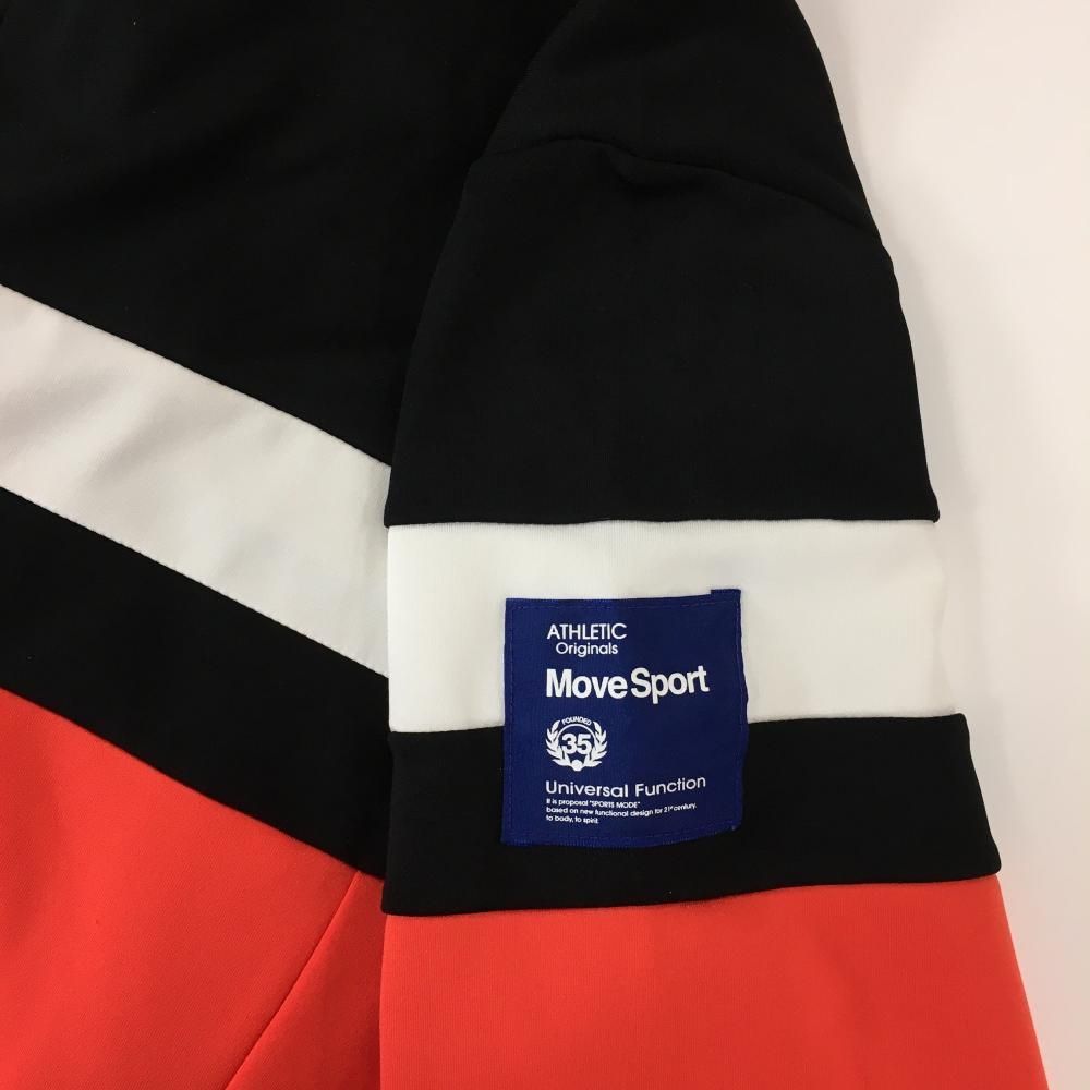 新品】デサントゴルフ ニットジャケット 黒×白 胸元ライン 袖ロゴ 中田