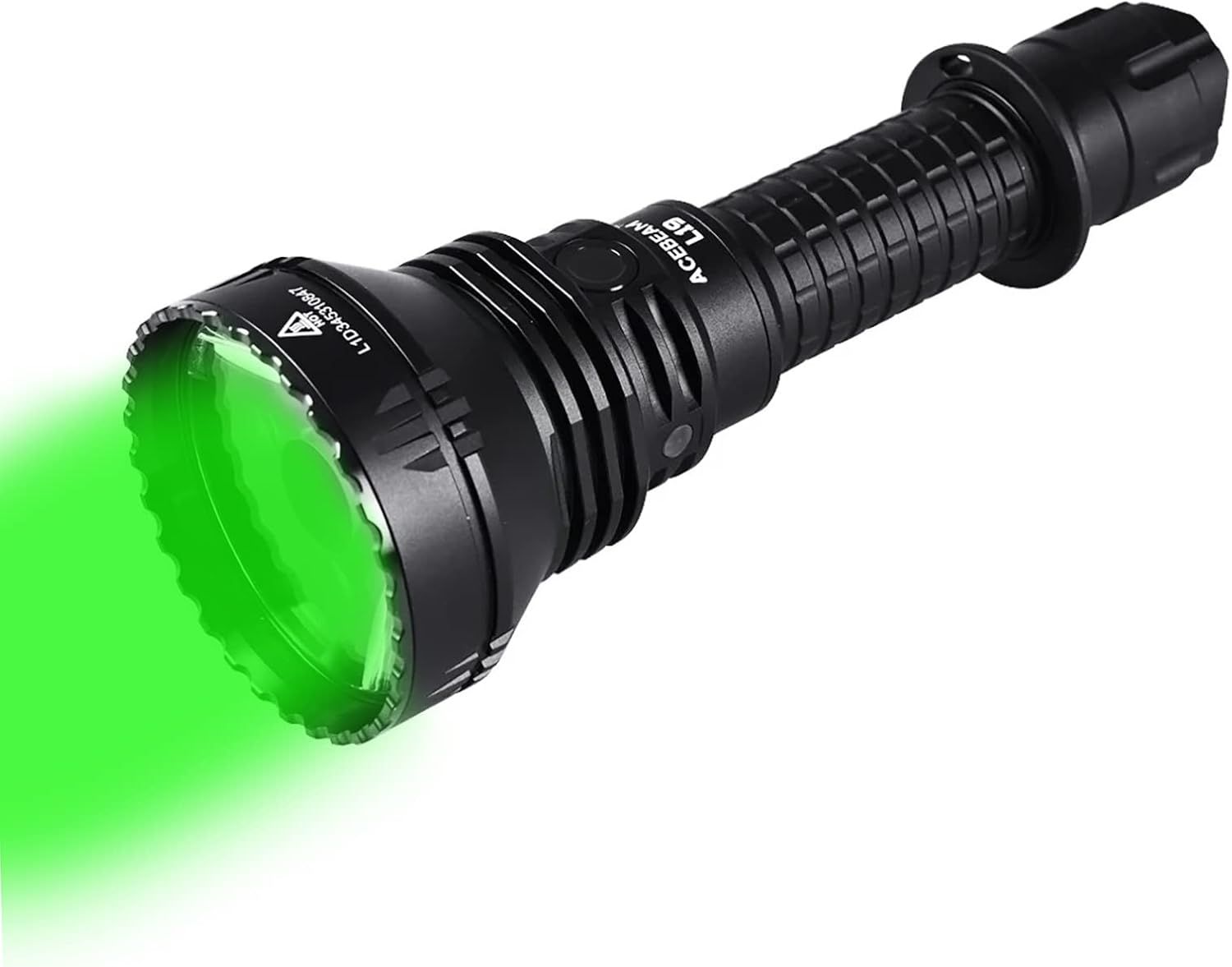 ACEBEAM L19 2.0 タクティカル 懐中電灯 led 強力 最強 1520メートルの超長ビーム距離 かいちゅうでんとう2200高ルーメン 小型 ハンディライト IP68 防水 防塵 長い実行時間 デュアルスイッチ 狩猟 探索 緊急事態 防災用 -