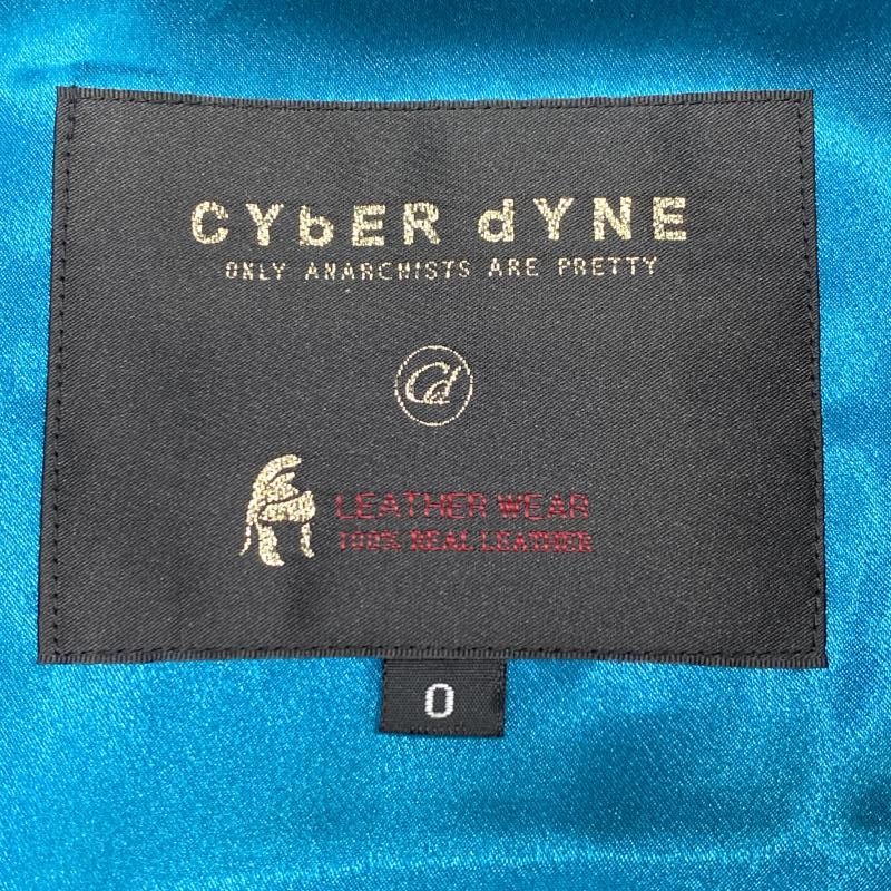中古】CYBER DYNE 次元 ライダースジャケット ブラック サイズ0