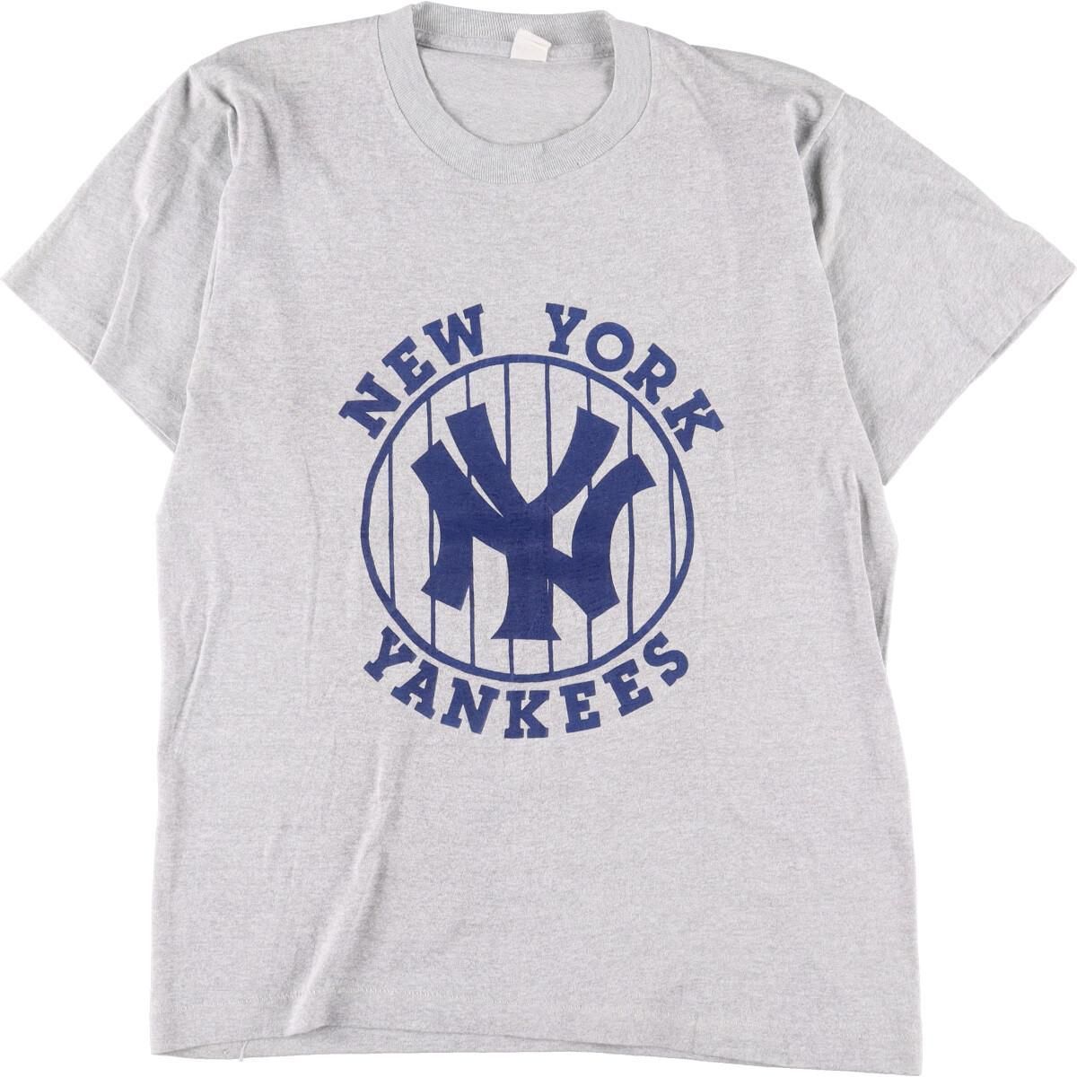 古着 MLB NEW YORK YANKEES ニューヨークヤンキース スポーツプリントT 