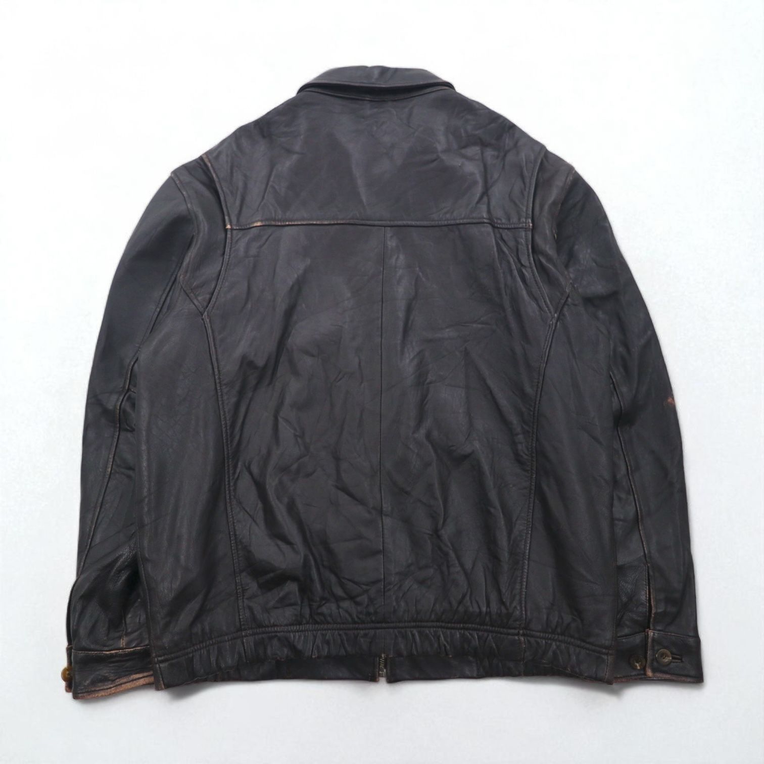 値下げ　美品chaps ralph lauren黒レザージャケット m CHAPS RALPH LAUREN ライダースジャケット レザージャケット M