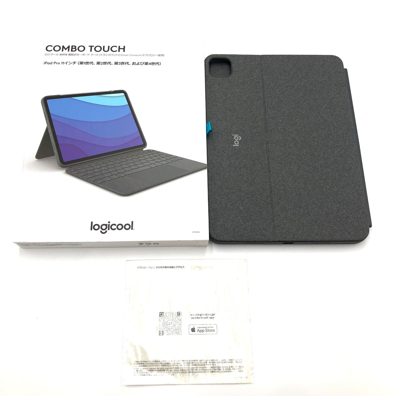 Logicool(ロジクール) Logicool iPad Pro 11インチ 第4/3/2/1世代 対応 トラックパッド・キーボード付きケース  Combo Touch iK1176GRAr 日本語キーボード スマートコネクタ 国内正規品 - 東京限定