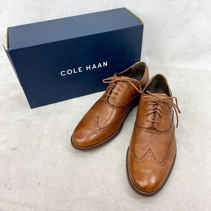 Cole Haan コールハーン ウィリアムズ ウィングチップ オックスフォード C12210 ドレスシューズ ビジネスシューズ 革靴 9.5 ブラウン 27cm メンズ 靴