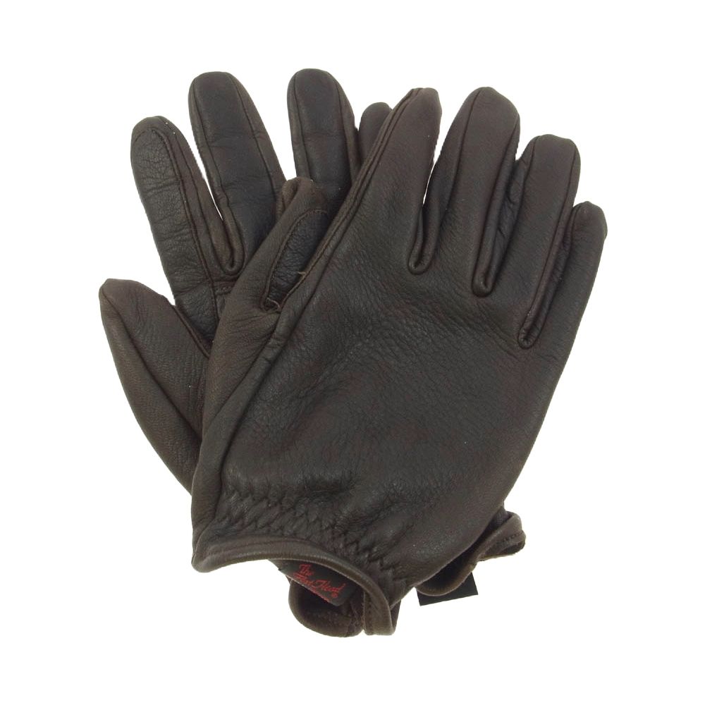 フラットヘッド　ディアスキングローブ　ブラウン　S メンズ THE FLAT HEAD ザフラットヘッド DEER SKIN GLOVE ディアスキン