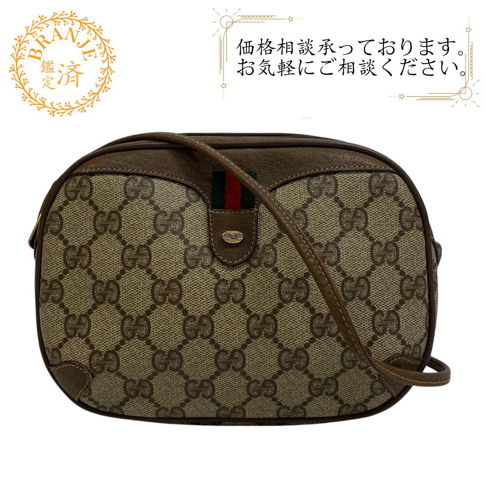 GUCCI グッチ 8902066 オールドグッチ ポシェット シェリーライン GG