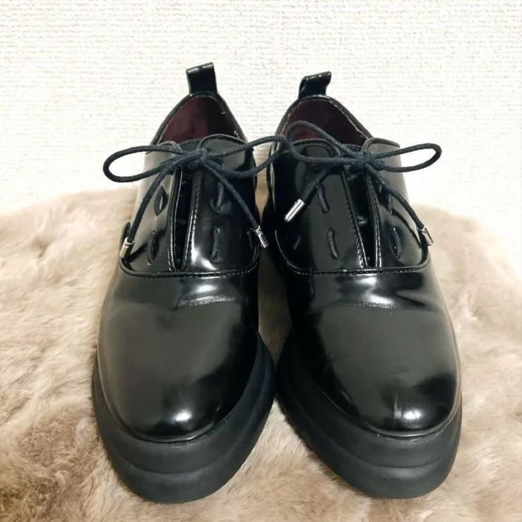 ZARA 39 ローファー　レースアップシューズ ZARA 39 ローファー レースアップシューズ タグ有 未使用品