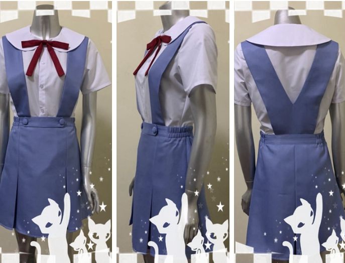 エヴァンゲリオン アスカ アニメ制服一式 コスプレ服 EVA 綾波
