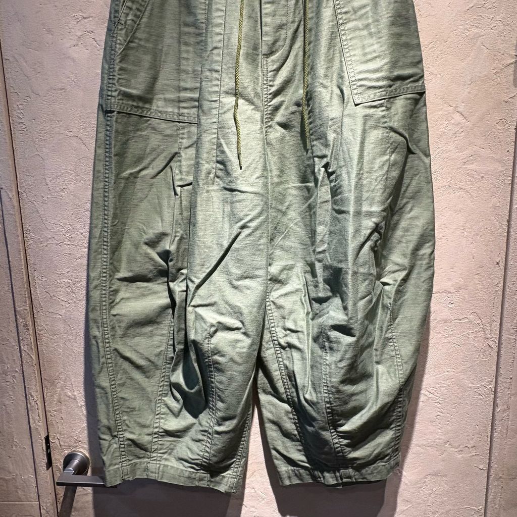 タイムセールも有。 Needles ニードルズ 17SS H.D PANTS ワイドパンツ カーキ size 1 代官山A09