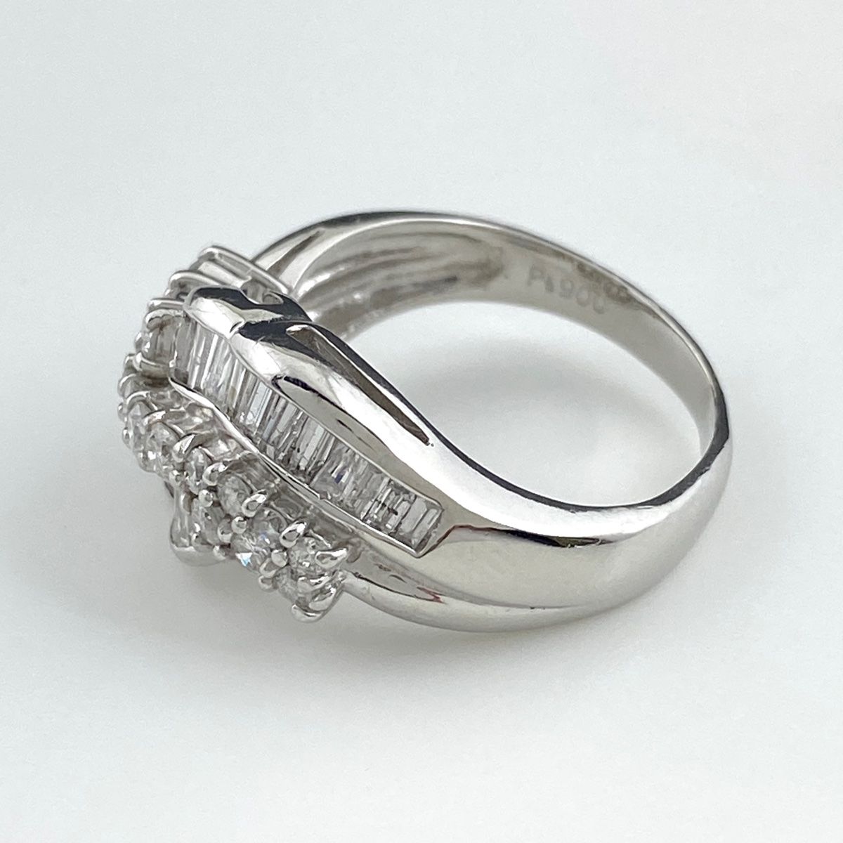 メレダイヤ デザインリング プラチナ 指輪 リング 10.5号 Pt900 