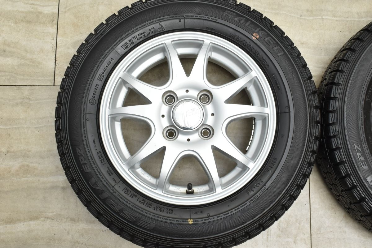 【軽自動車サイズ】Fang 13in 4.00B+45 PCD100 ファルケン エスピアEPZ 145/80R13 N-BOX モコ アルト ワゴンR スペーシア タント 送料無料