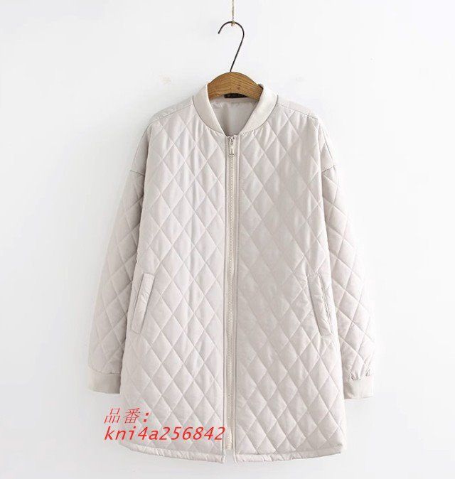 キルティングコート アウター レディース 大きいサイズ MA-1風 ジャンパー カジュアル 上着 ブルゾン 4L 6L ミドル丈コート 5L 秋冬 kni4a256842