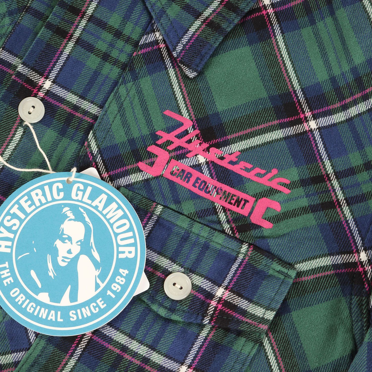 新品】HYSTERIC GLAMOUR ヒステリックグラマー シャツ グリーン系 
