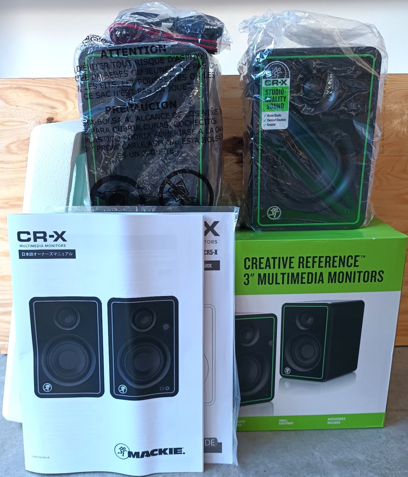 mackie CR3-X マッキー モニタースピーカー ペア 美品 中古 mackie CR3-X マッキー モニタースピーカー ペア 美品 中古