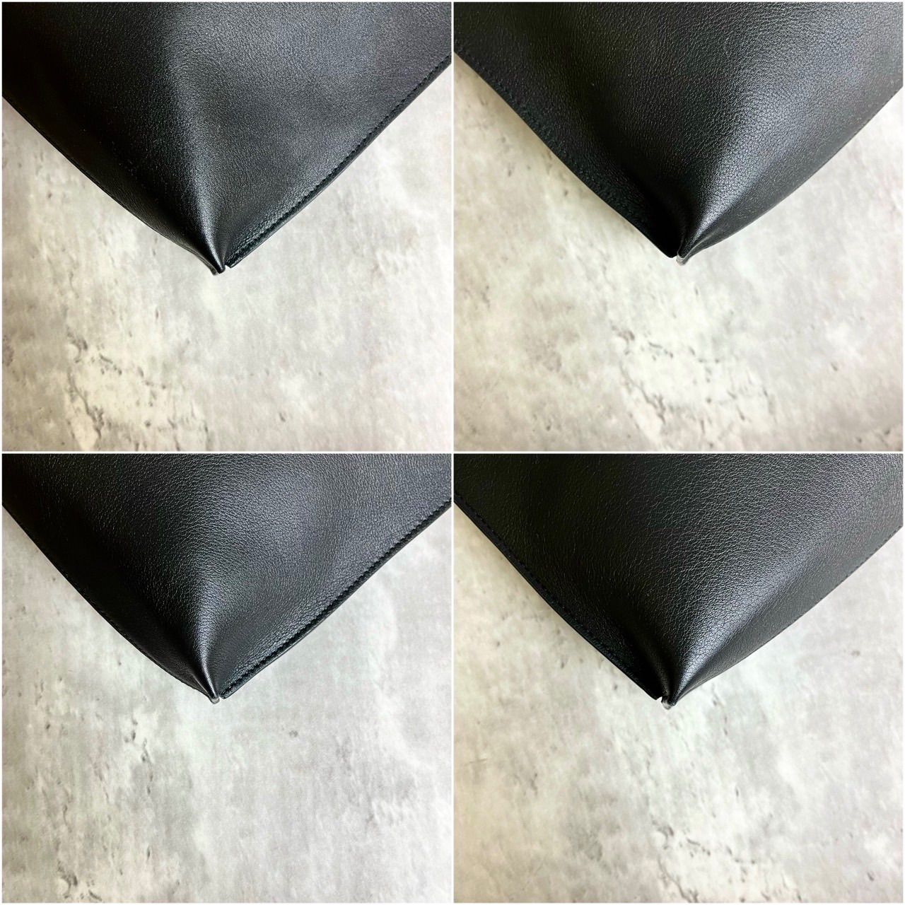 ロエベ クラッチバッグ ハンドバッグ アナグラム ロゴ入り 黒 男女可能 レザー LOEWE ロエベ クラッチバッグ アナグラム レザー バッグ メンズ