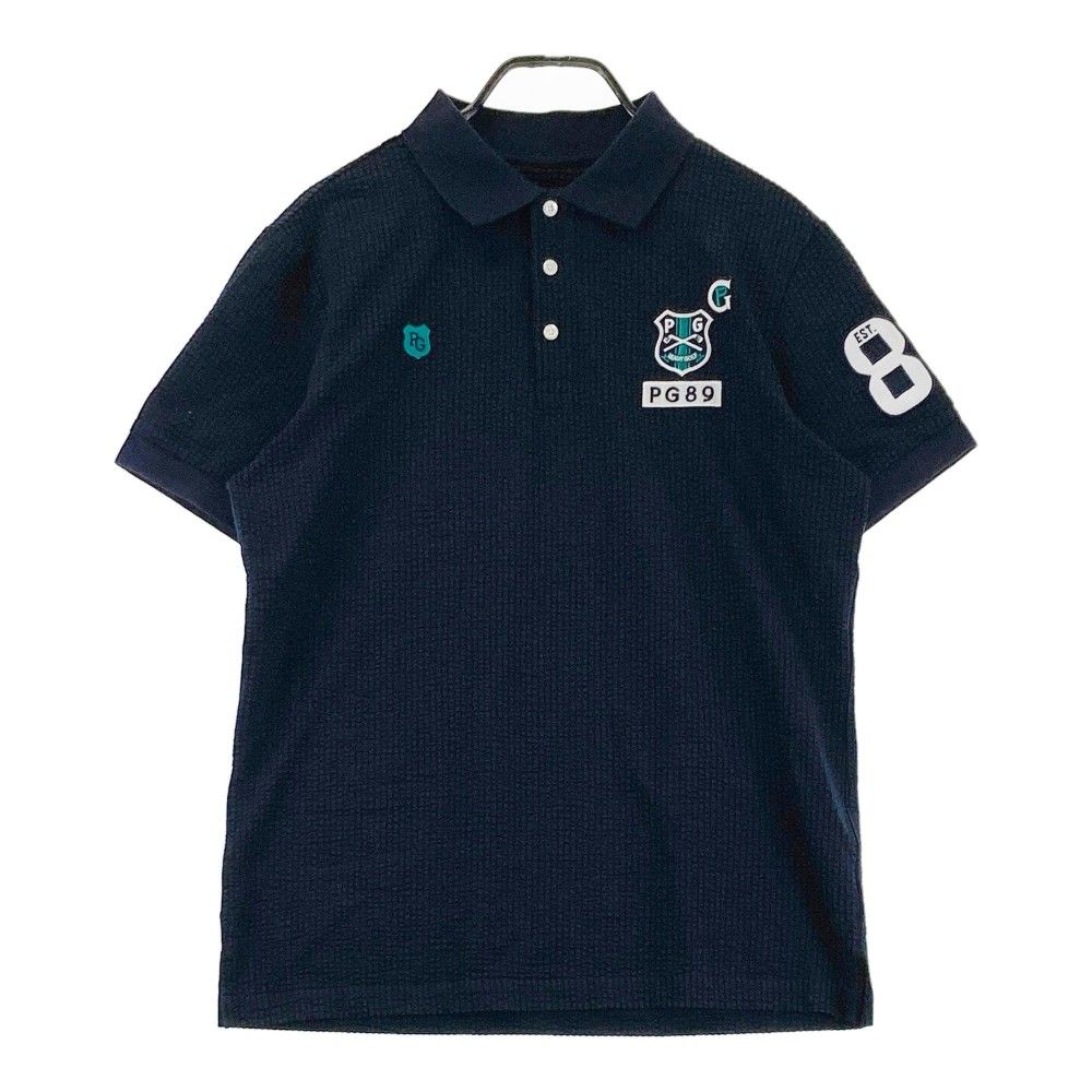 【美品】PEARLY GATES パーリーゲイツ ポロシャツ シアサッカー 半袖 PEARLY GATES パーリーゲイツ 半袖ポロシャツ シアサッカー