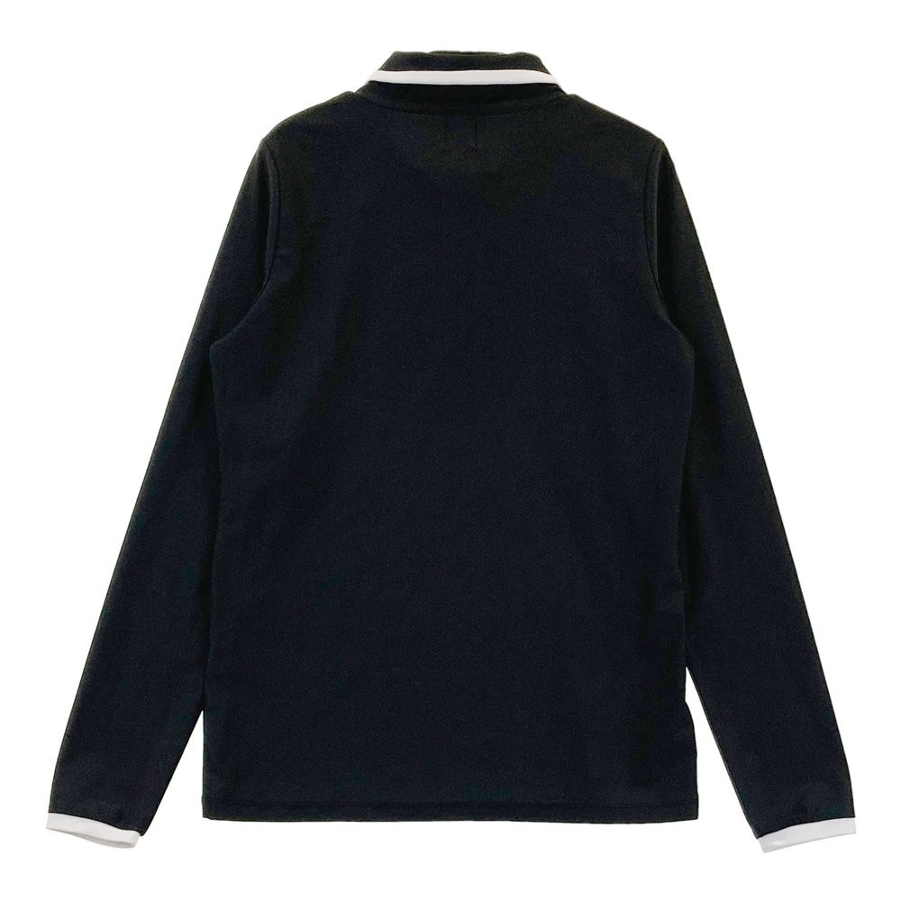 サイズ：38 ARCHIVIO アルチビオ  襟付 長袖Tシャツ  ブラック系 [240101489305] ゴルフウェア レディース ストスト サイズ：38 ARCHIVIO アルチビオ 襟付 長袖Tシャツ ブラック系