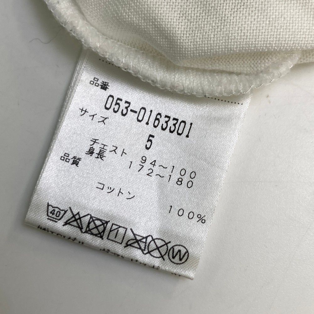 サイズ：5 PEARLY GATES パーリーゲイツ  半袖Tシャツ プリント ニコちゃん  ホワイト系 [240101444136] ゴルフウェア メンズ ストスト PEARLY GATES パーリーゲイツ 半袖Tシャツ プリント ニコちゃん
