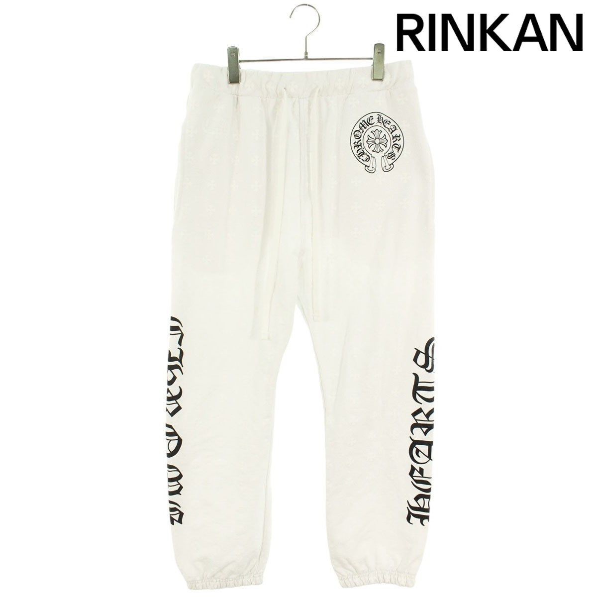 クロムハーツ  SWEAT PANTS CH PLUS CHプラス総柄スウェットロングパンツ メンズ M