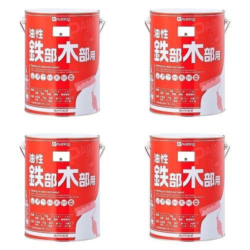 カンペハピオ - 油性鉄部・木部用 - 白 - 3L 4缶セット【BT-76