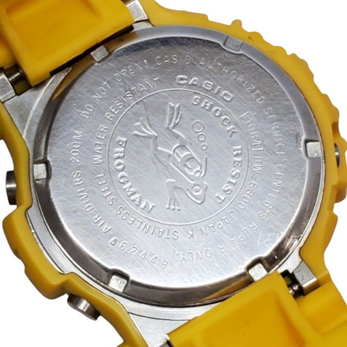 G-SHOCK ジーショック 腕時計 DW-6300-9 FROGMAN 初代フロッグマン イエロー 国内モデル 潜水蛙刻印 グリーン豆球 ...