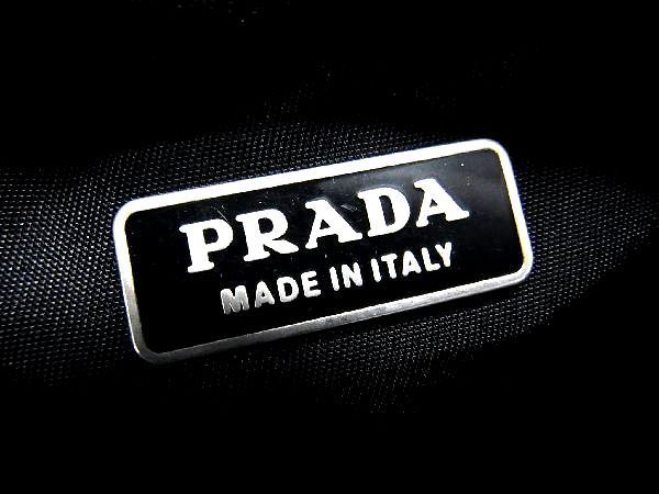 ■極美品■ PRADA プラダ テスートナイロン ハンドバッグ ミニバッグ レディース ブラック系 AN4054