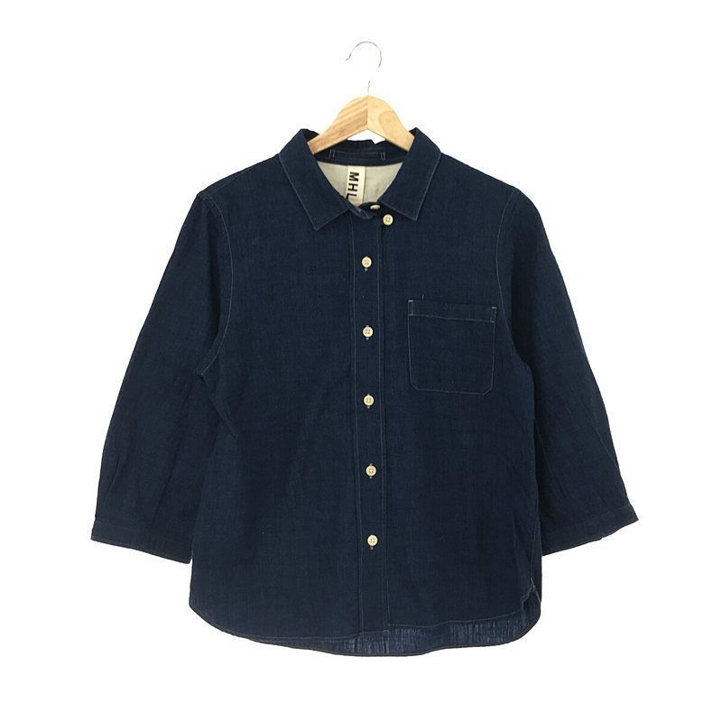 MHL. / エムエイチエルマーガレットハウエル | コットン 7分袖シャツ  