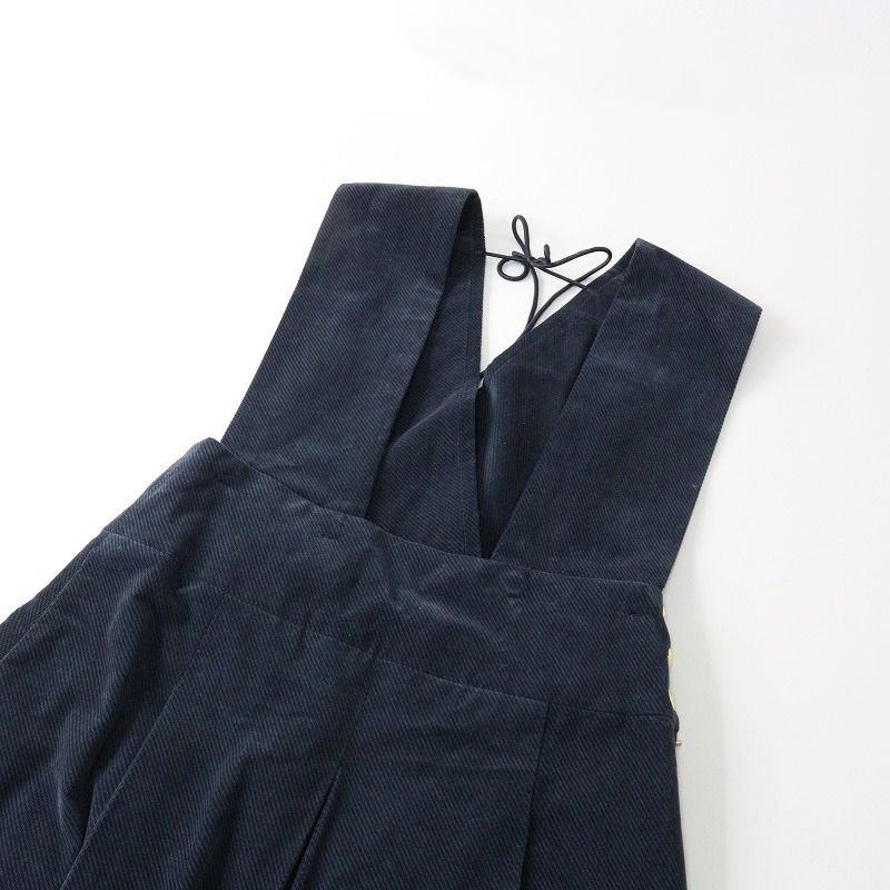 定価7.9万 ドゥロワー Drawer コーデュロイストラップワンピース 36  