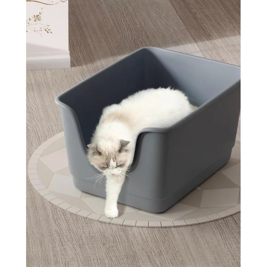 猫ネコ ねこ用 トイレ 猫トイレ ねこトイレ 大容量 大きめ 大型 大型ネコ 飛び散らない