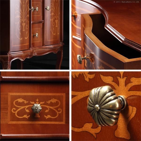 イタリアアンティーク 猫脚キャビネット アンティーク 猫脚 4段