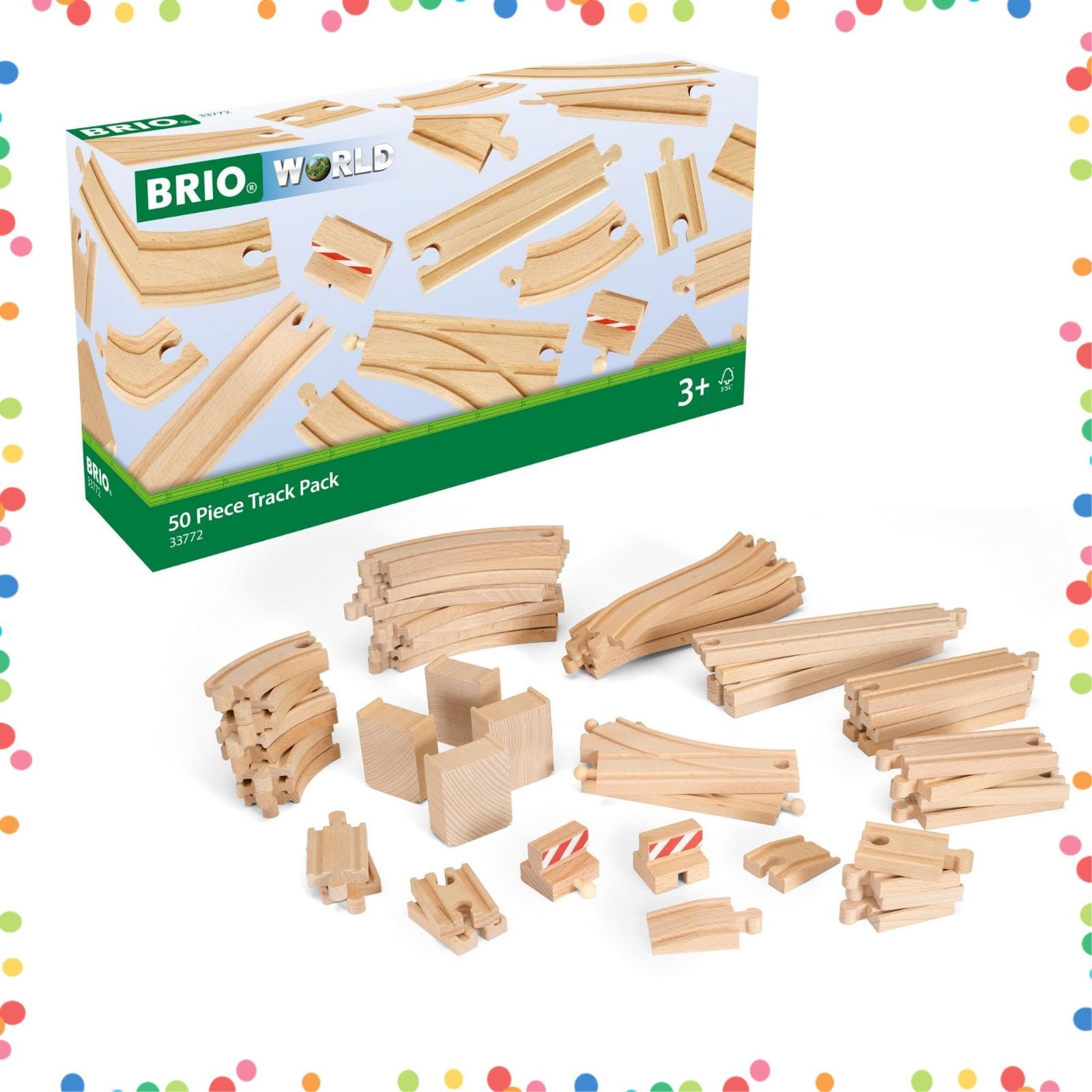 50ピース追加レールセット 33772 BRIO