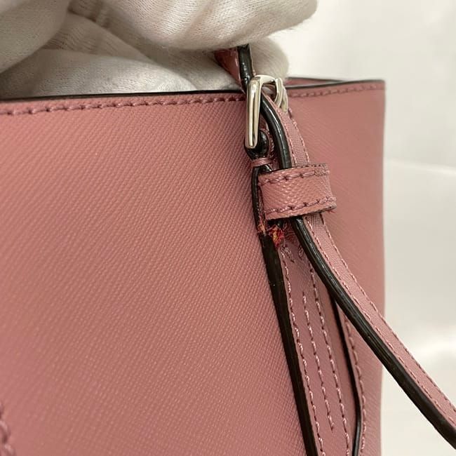 バリー トートバッグ ピンク 美品 レザー 中古 BALLY ストライプ 軽い 