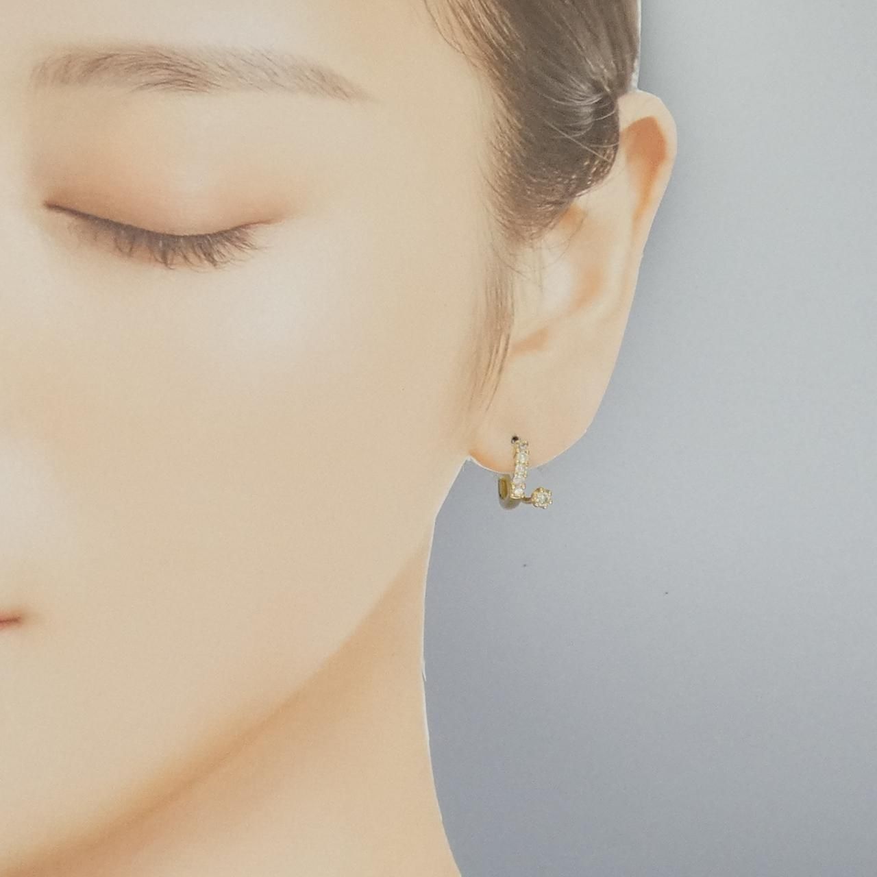 K18YG ダイヤモンド ピアス 0.40CT - メルカリ