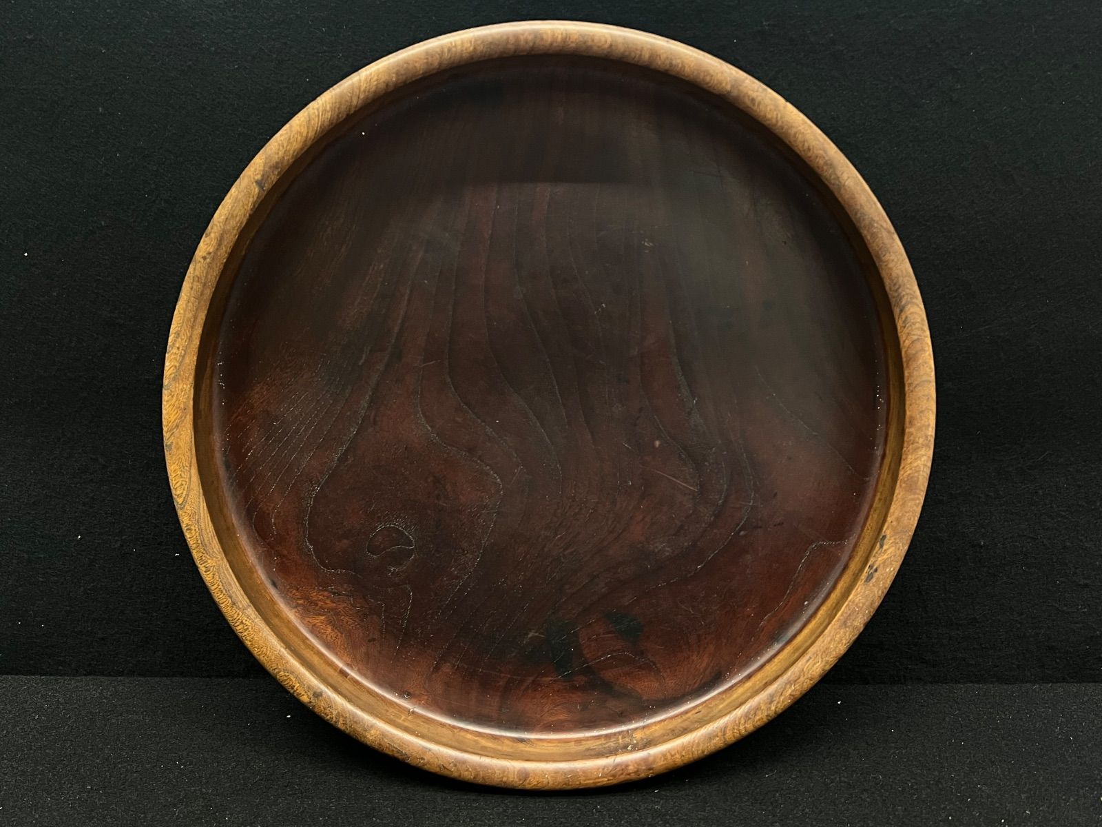 木製 | お盆 丸盆 トレー 茶道 工芸品 和風